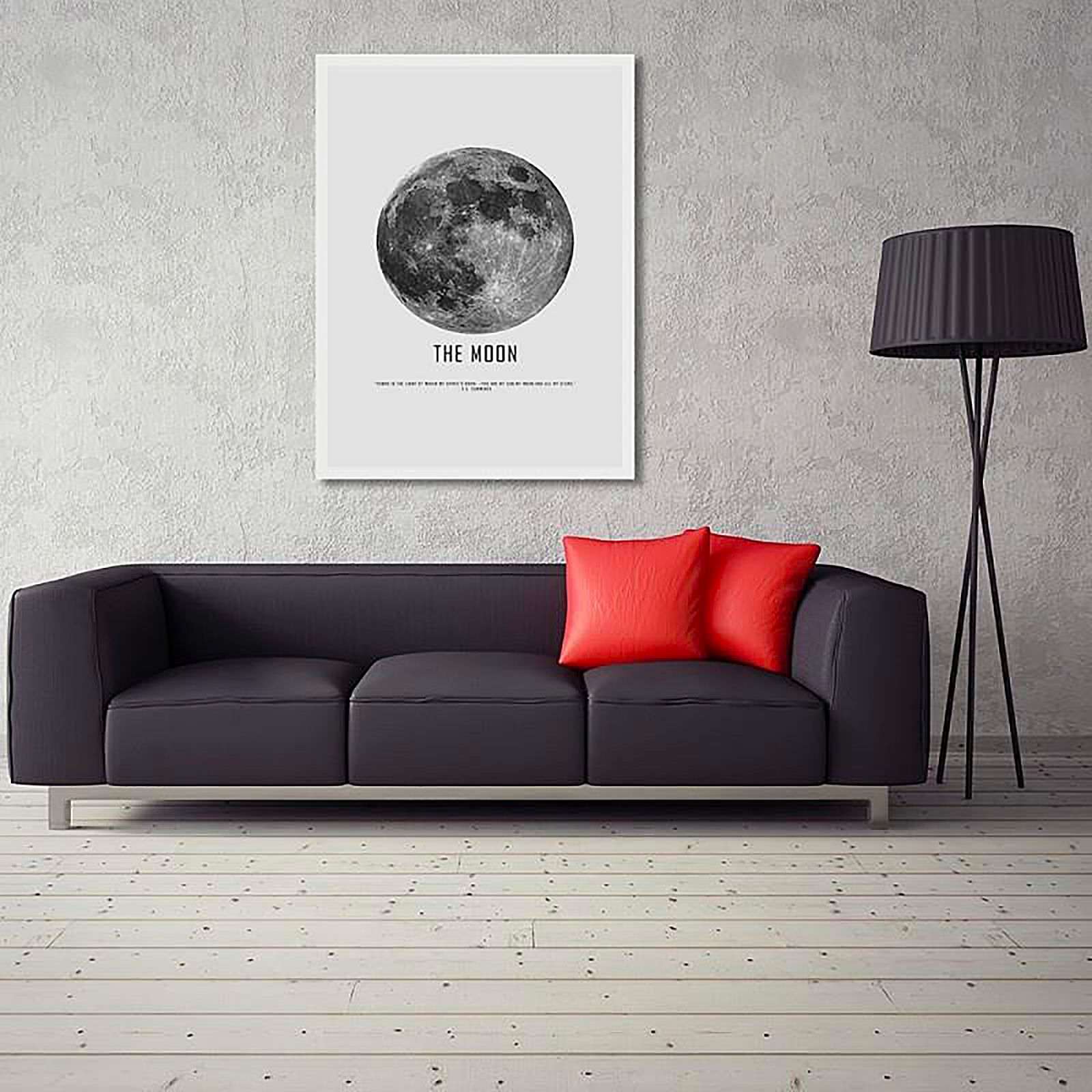 Tableau bois la lune - 40 x 50 cm - 3