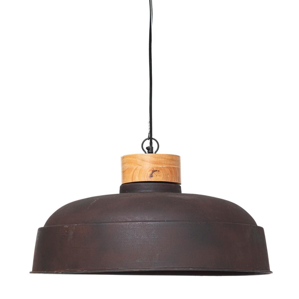 LAMPA WISZĄCA Prano metal/drewno minimalistyczna
