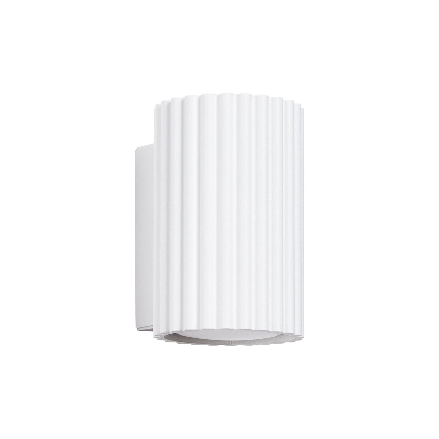 Kinkiet ścienny Karbon biały 1xGU10x10W góra-dół wym: 10 x 6,5 x 8,5 cm aluminium IP20 Sollux Lighting
