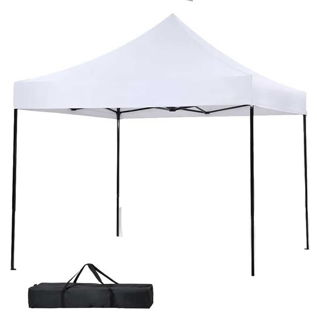 Gazebo 3x3 Pieghevole Impermeabile Richiudibile Fisarmonica Fiera mercato Bianco