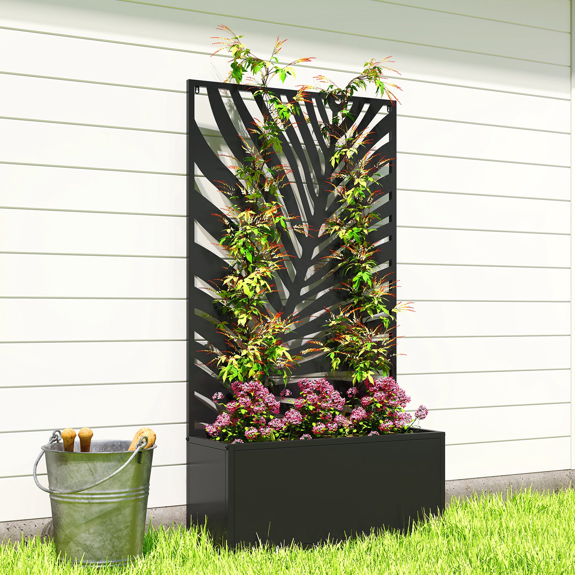 Jardinière avec treillis métal Outsunny - 9