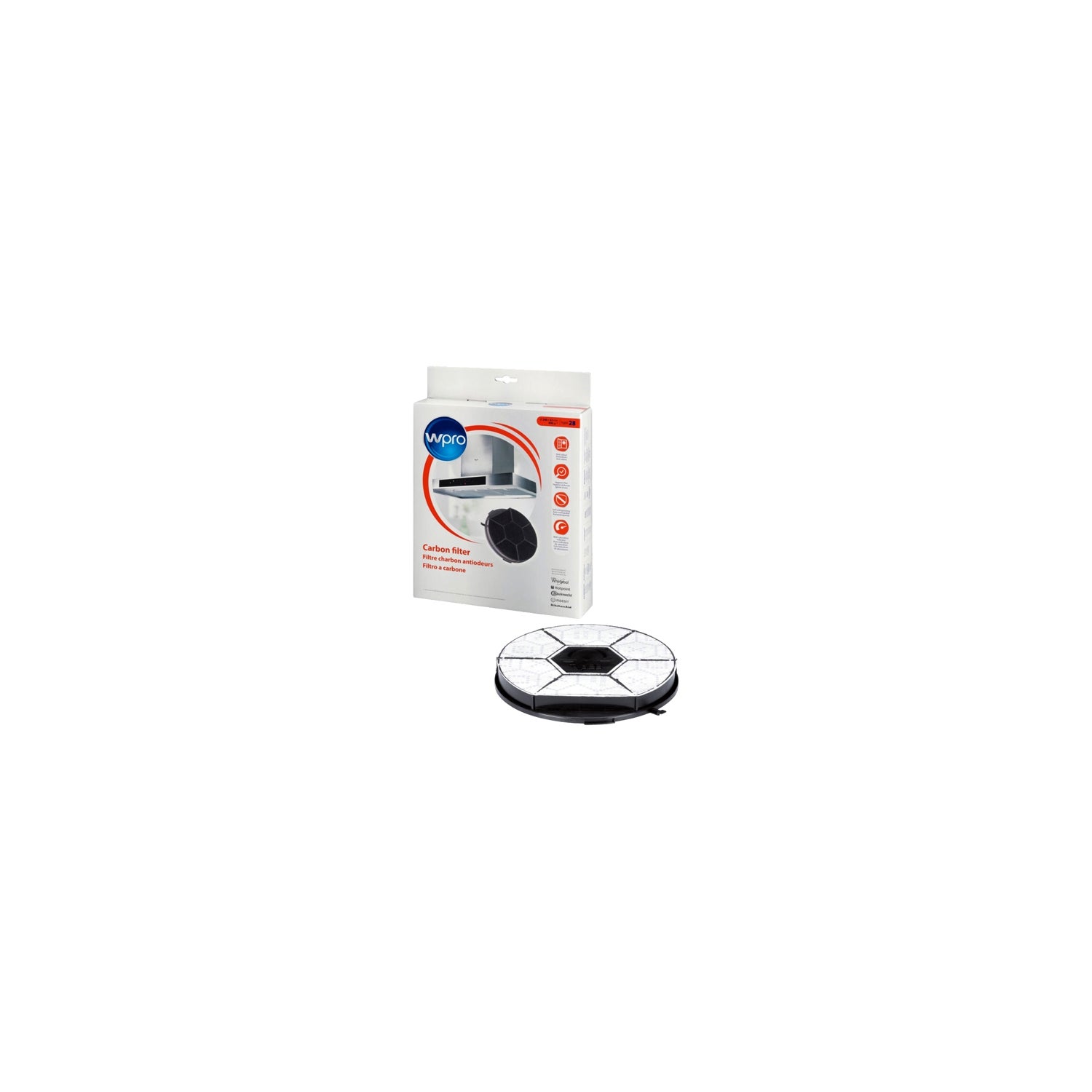 Kit Whirlpool Rex Electrolux 2 Filtri Cappa Carboni Attivi + Filtro