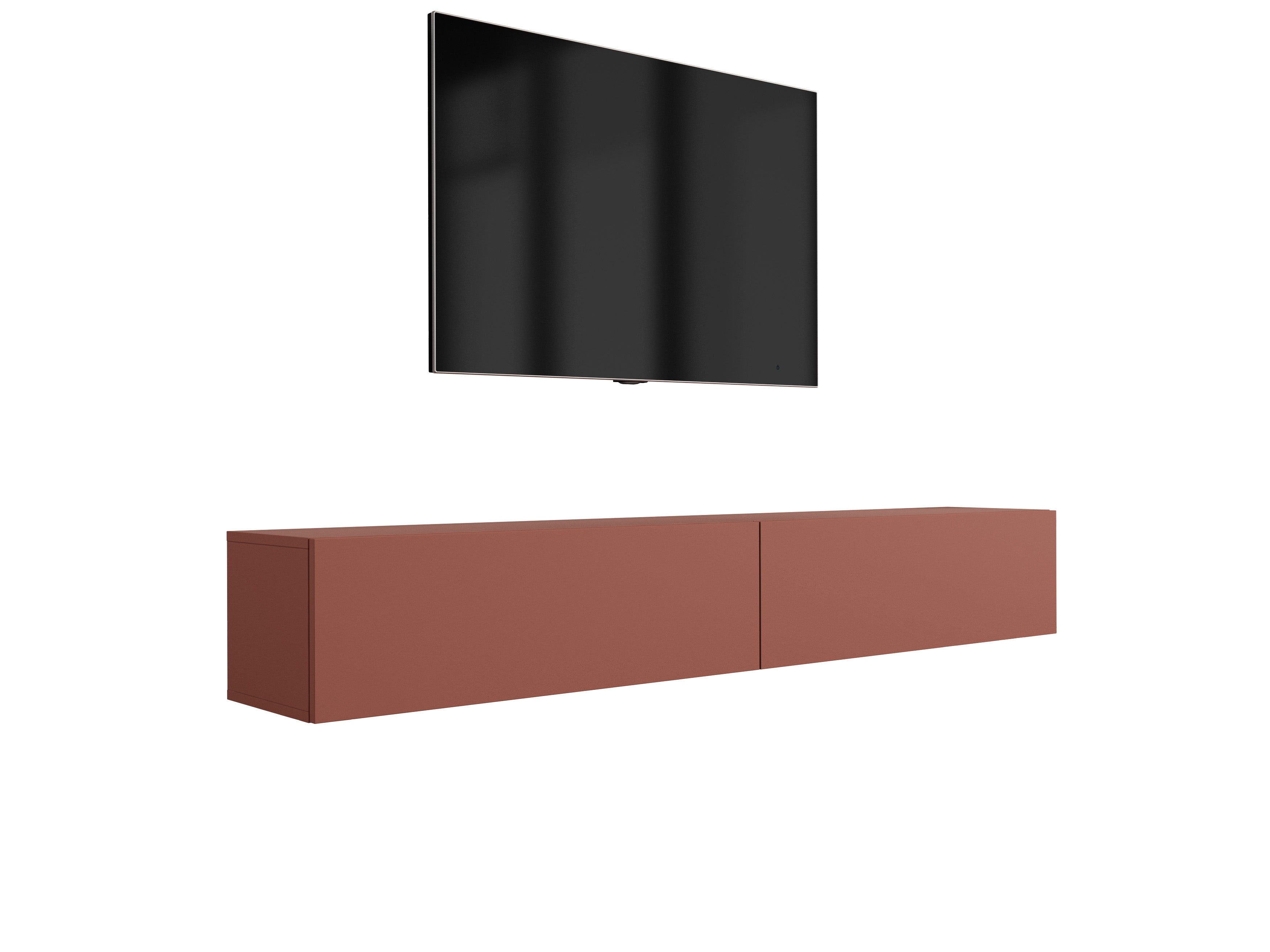 Szafka RTV: Ceglasty, 200 (2 x 100) x 32 x 34 cm