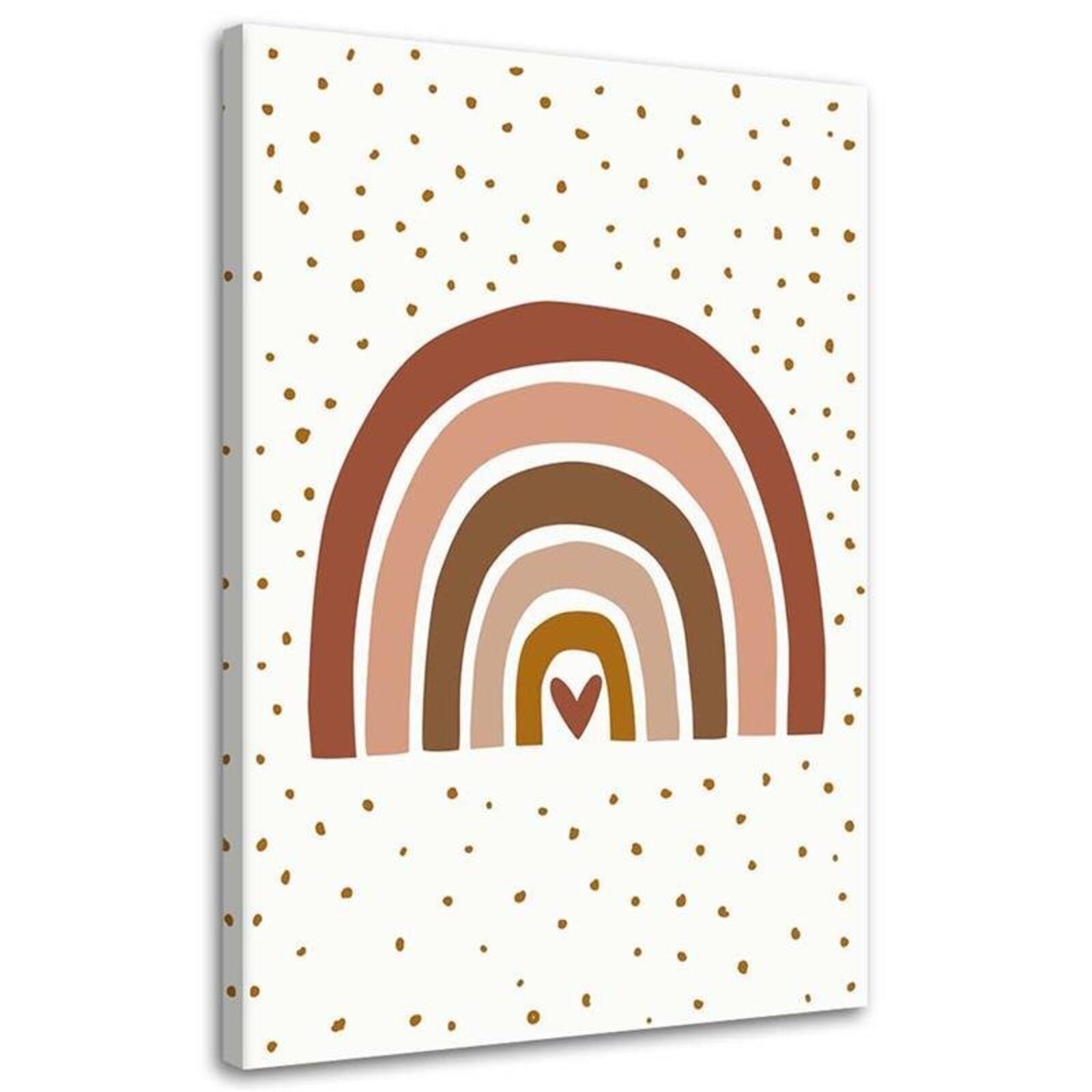 Tableau arc en ciel rose - 40 x 50 cm - 4