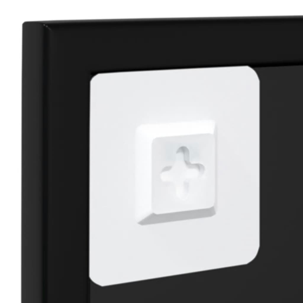 Maison Exclusive - Miroir mural noir 100x60 cm métal - 6