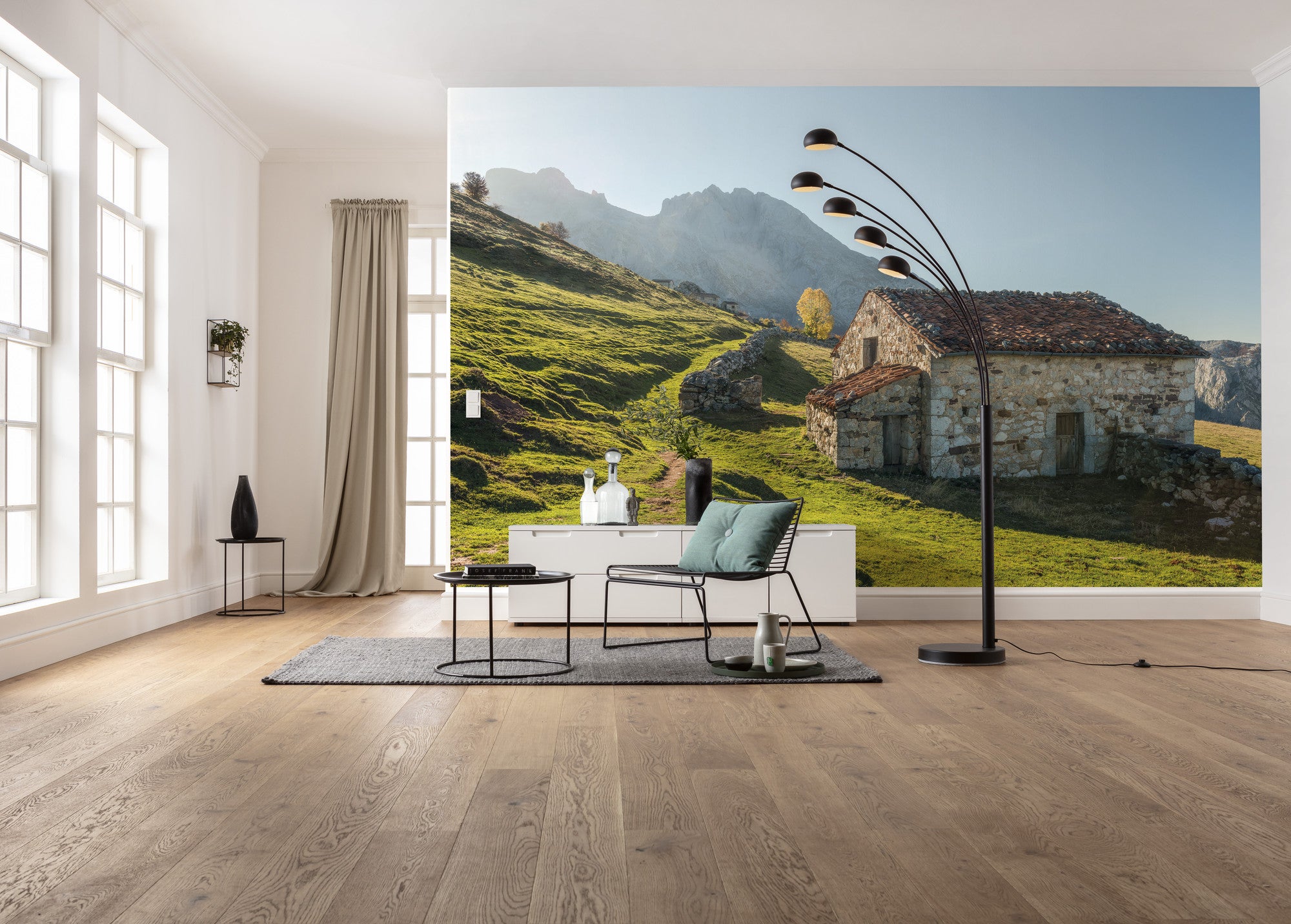 Fototapeta krajobraz zielonymIniebieskim - 450 x 280 cm - SANDERS &amp; SANDERS