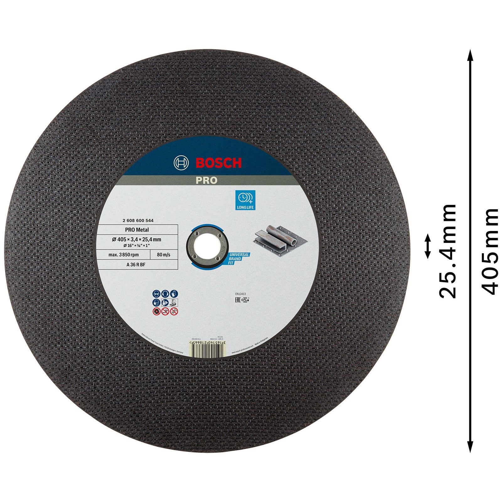 Tarcza do cięcia Bosch Expert for Metal 400 mm grubość 3,2 mm - 3