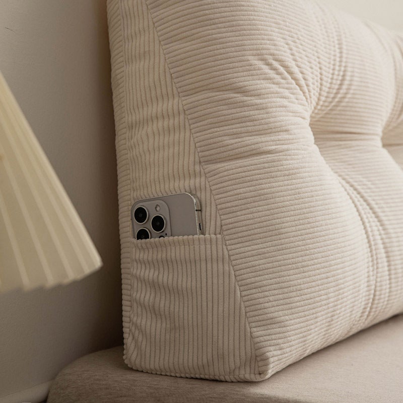 Coussin de soutien lombaire de lit, 100 cm, coussin de lecture de chevet, coussin de loisirs de soutien lombaire - 6