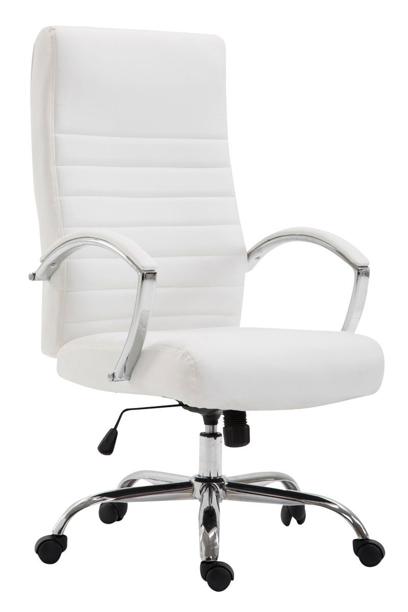 Chaise de bureau en simili cuir Bruce noyer/noir | Leroy Merlin Chaise de bureau en simili cuir Bruce noyer/noir | Leroy Merlin