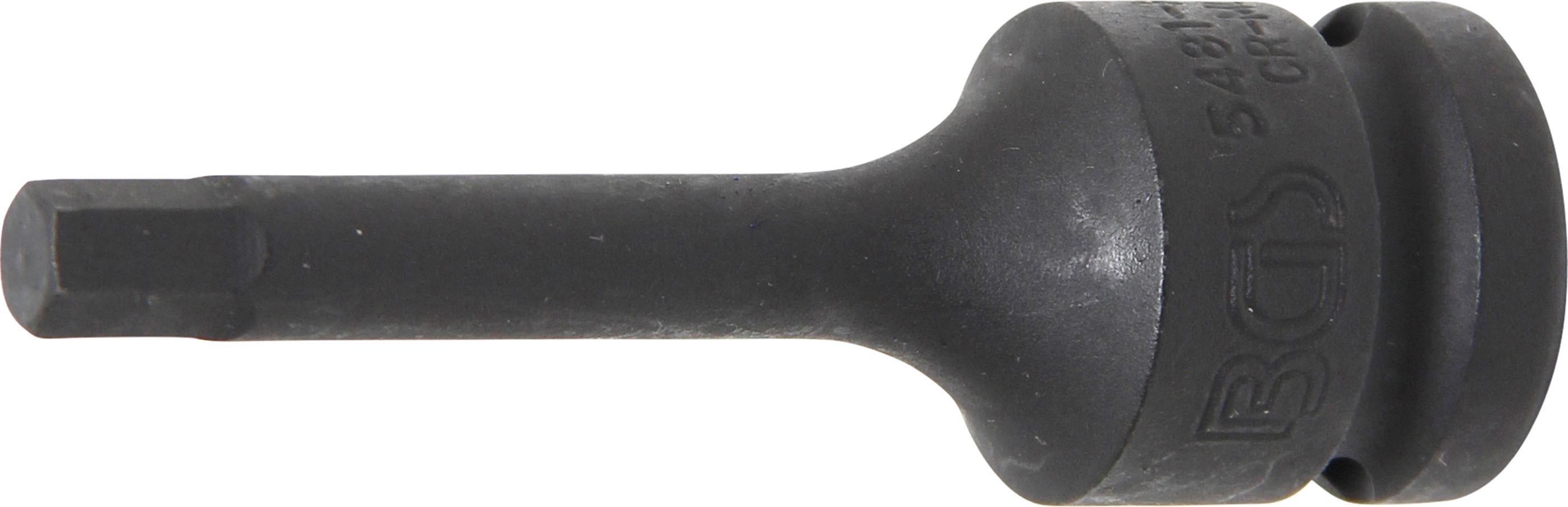 BGS Wkładka do bitów udarowych, napęd kwadratowy wewnętrzny 12,5 mm (1/2") sześciokątny wewnętrzny 7 mm - 5481-M7