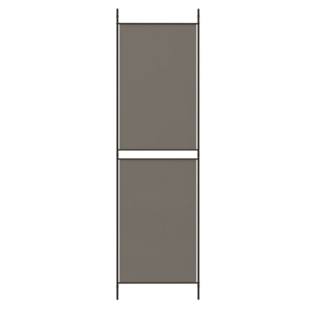 Cloison de séparation 5 panneaux en tissu gris anthracite 250x200 cm - COMFORTXL - 6