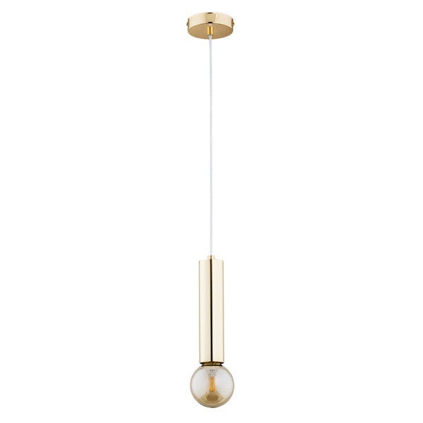 Lampa wisząca Jazz złota 1xE27x15W nowoczesna wym: 90 x 10 x 10 cm metal Alfa