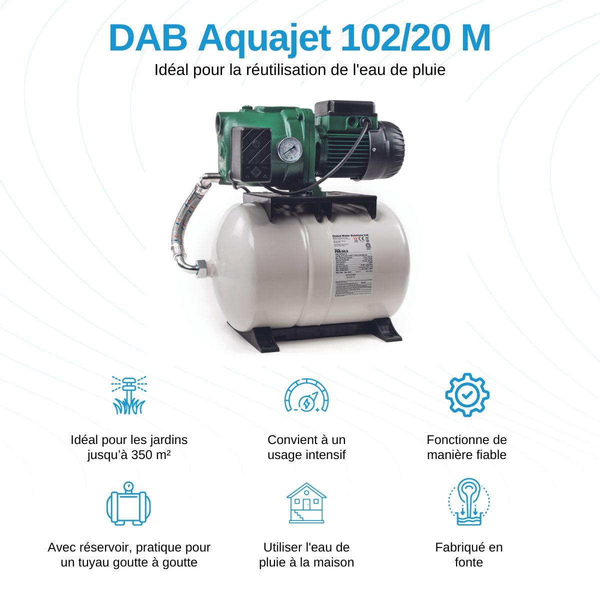 DAB Aquajet 102/20 M Pompe surpresseur - 2