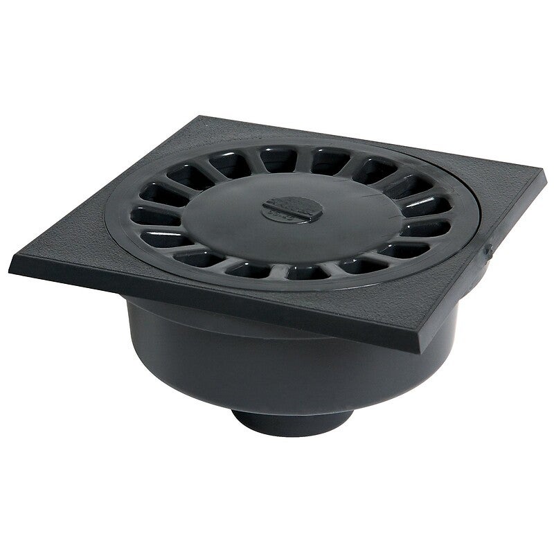 NICOLL Siphon cour 20x20 sorties 63/75 gris foncé - 4
