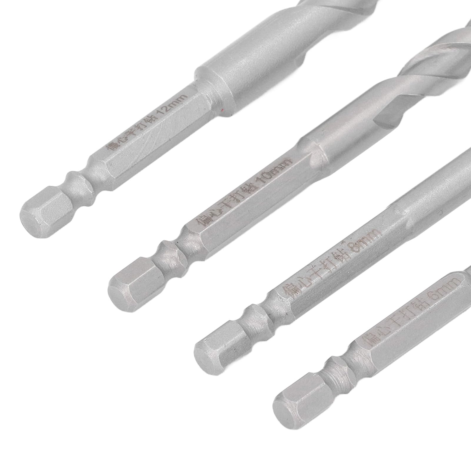 Lot de 4 forets hélicoïdaux en carbure cémenté, forets de maçonnerie filetés multifonctions pour sablage au jet de sable pour verre et céramique - 9