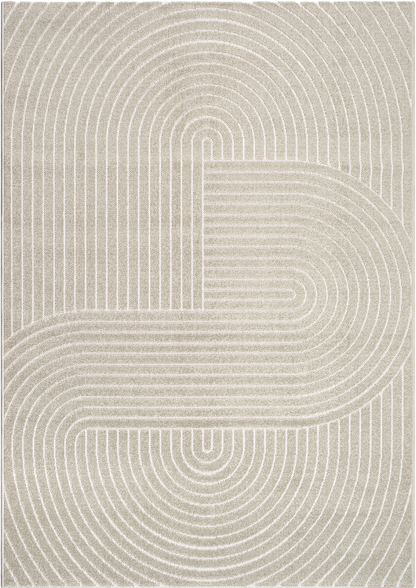 Tapis Santo Plus moderne design boho, Beige, 240 x 340 cm - 3