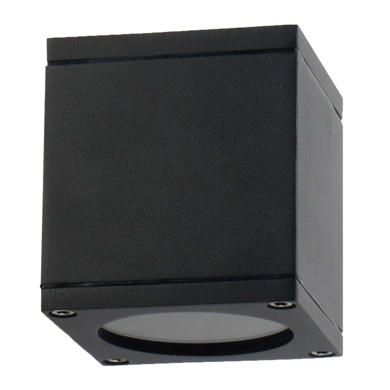 Lampa sufitowa zewnętrzna Moris czarna 1xGU10x12W wym: 9,2 x 8,7 x 8,7 cm aluminium Polux