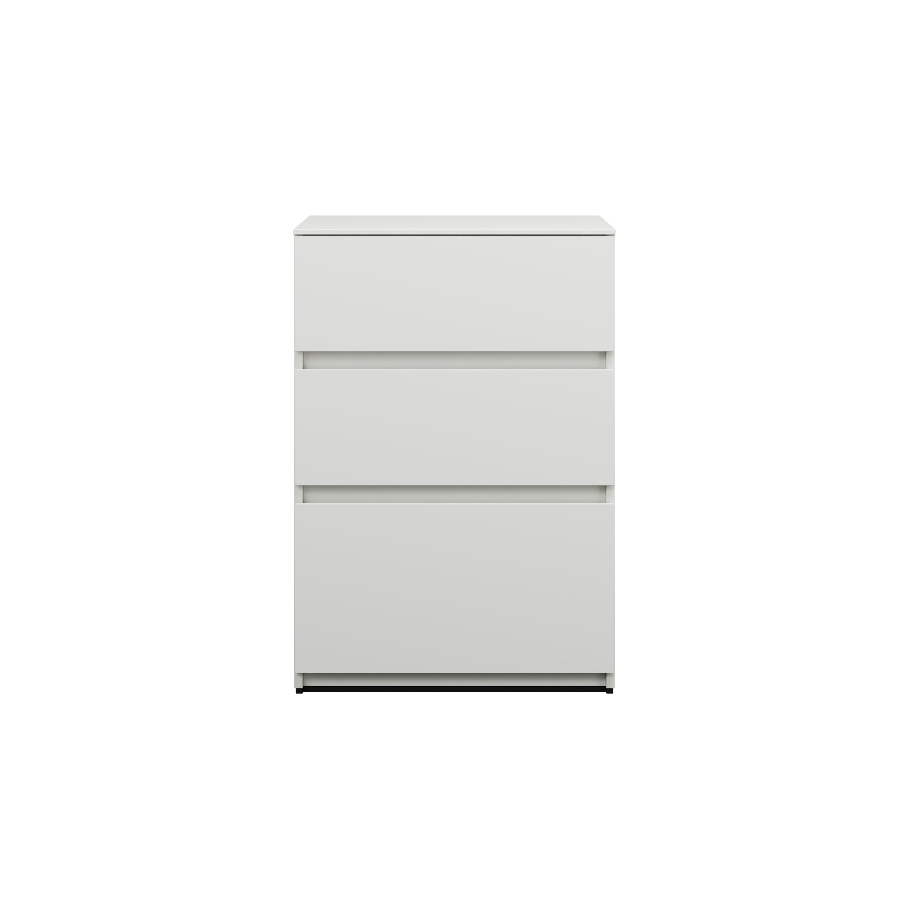 Burgbad lin20 mueble bajo lavabo, 3 extraíbles, 600x487x870mm, usiv060f5363, color: blanco alto brillo
