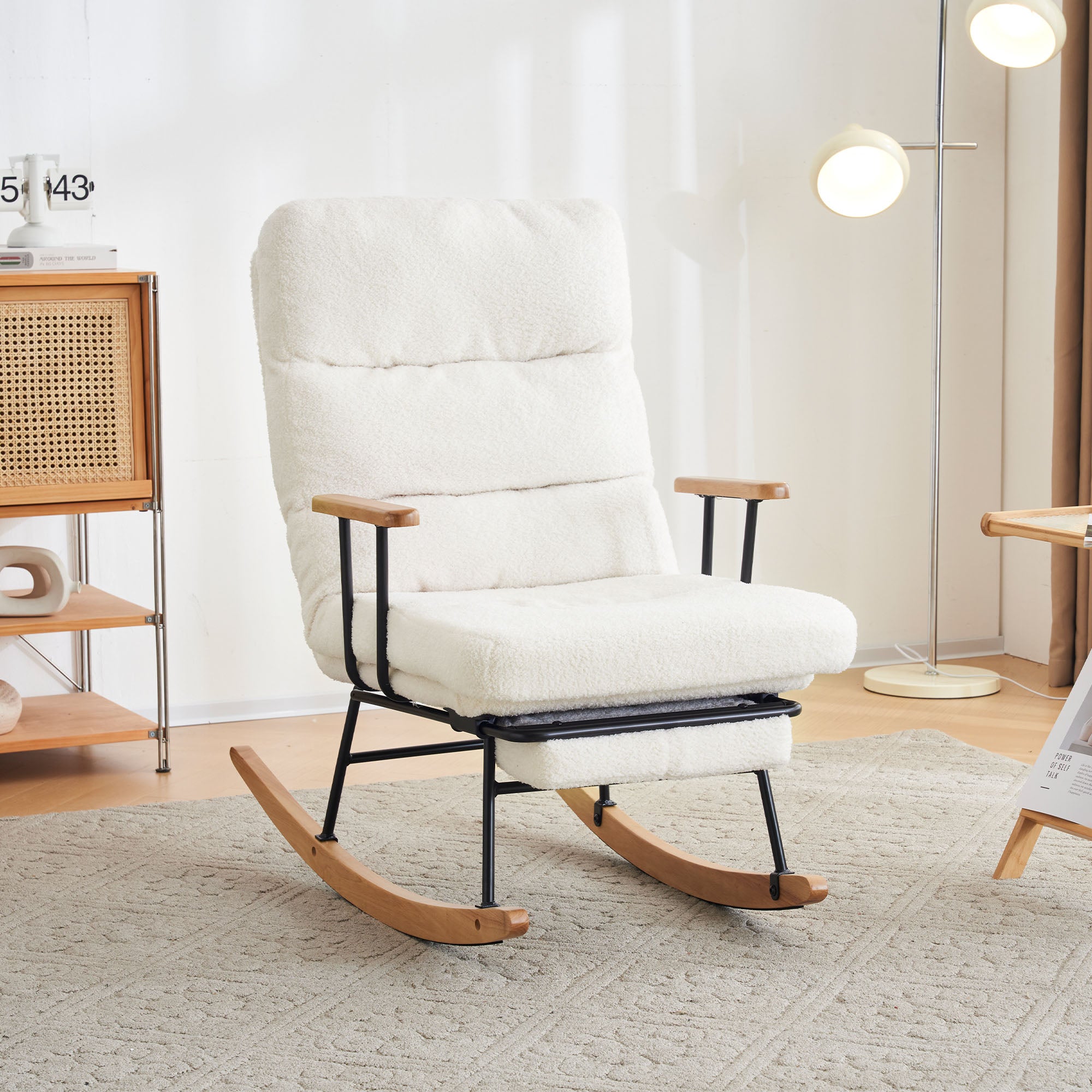 Sedia a dondolo, altezza 100 cm, larghezza dell'assegnato 58 cm