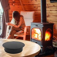Cubierta de chimenea para tubos de estufa, de acero inoxidable, con Cubierta de chimenea para tubos de estufa, de acero inoxidable, con