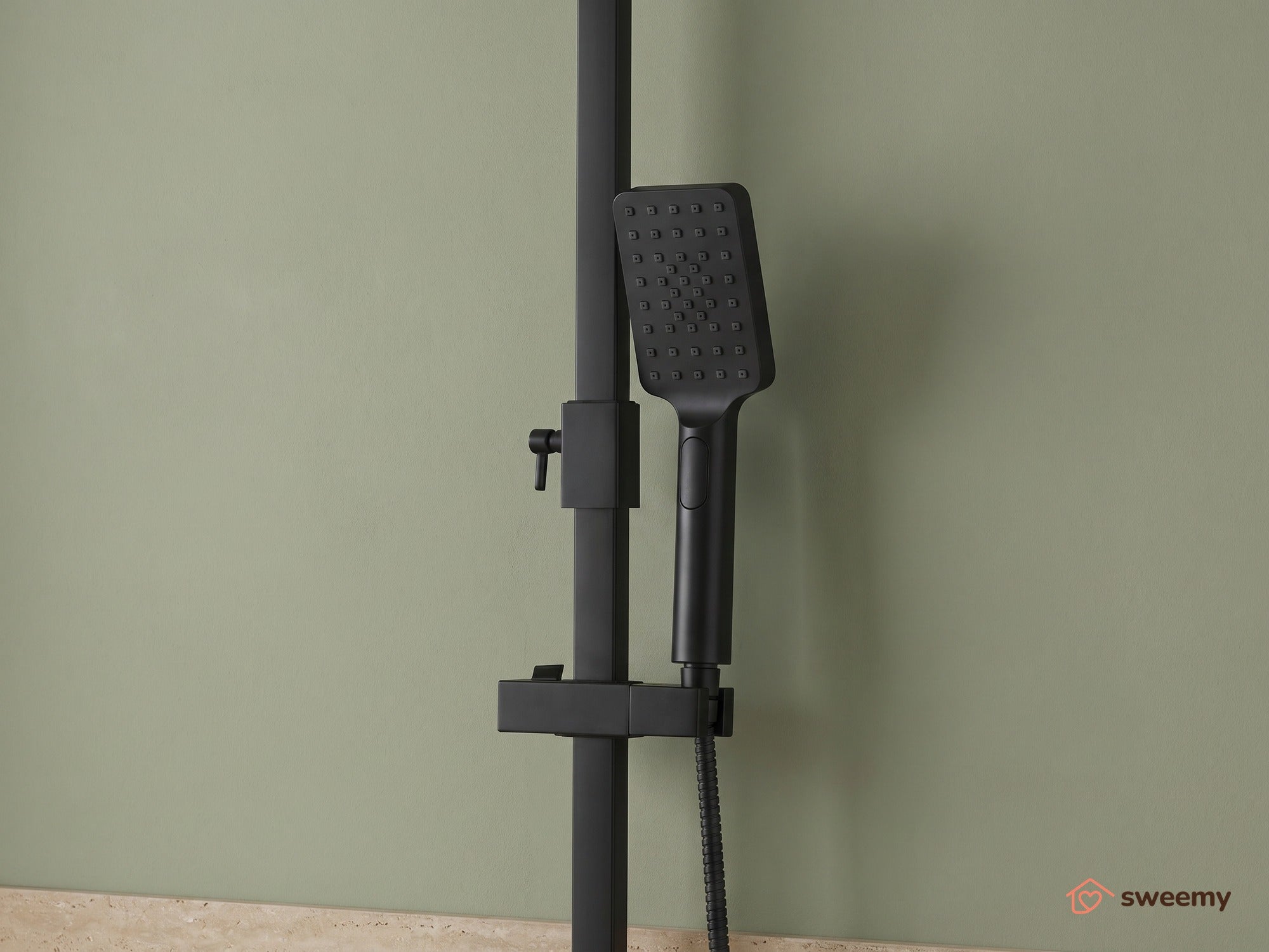 Columna de ducha SWY-Baltimora, termostática, barra ajustable, rociador ...