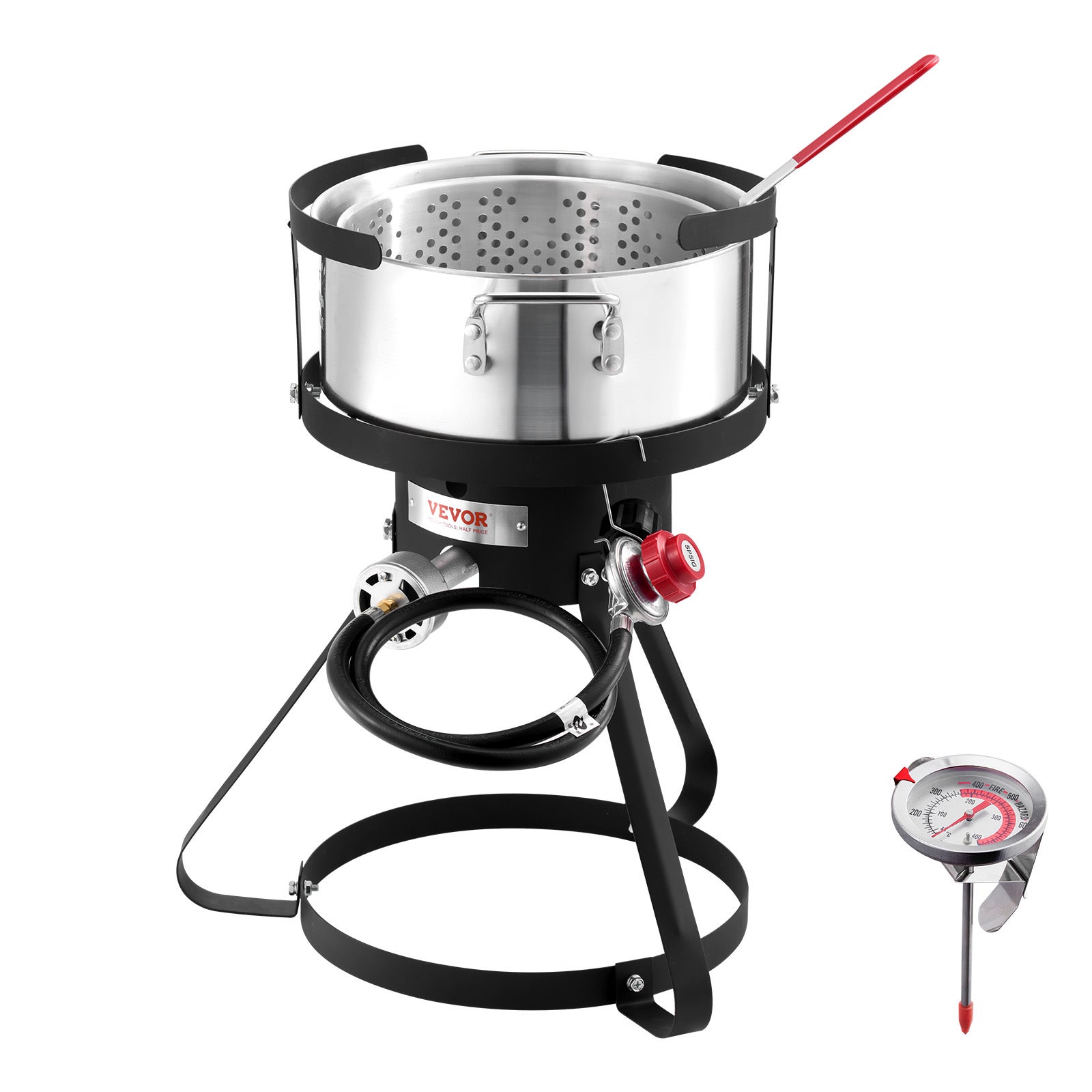 Frytownica do ryb Frytownice na propan Zewnętrzny kosz aluminiowy 9,35 l VEVOR