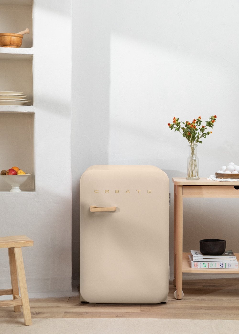CREATE - FRIDGE RETRO 107L - Lodówka w stylu retro - Sable