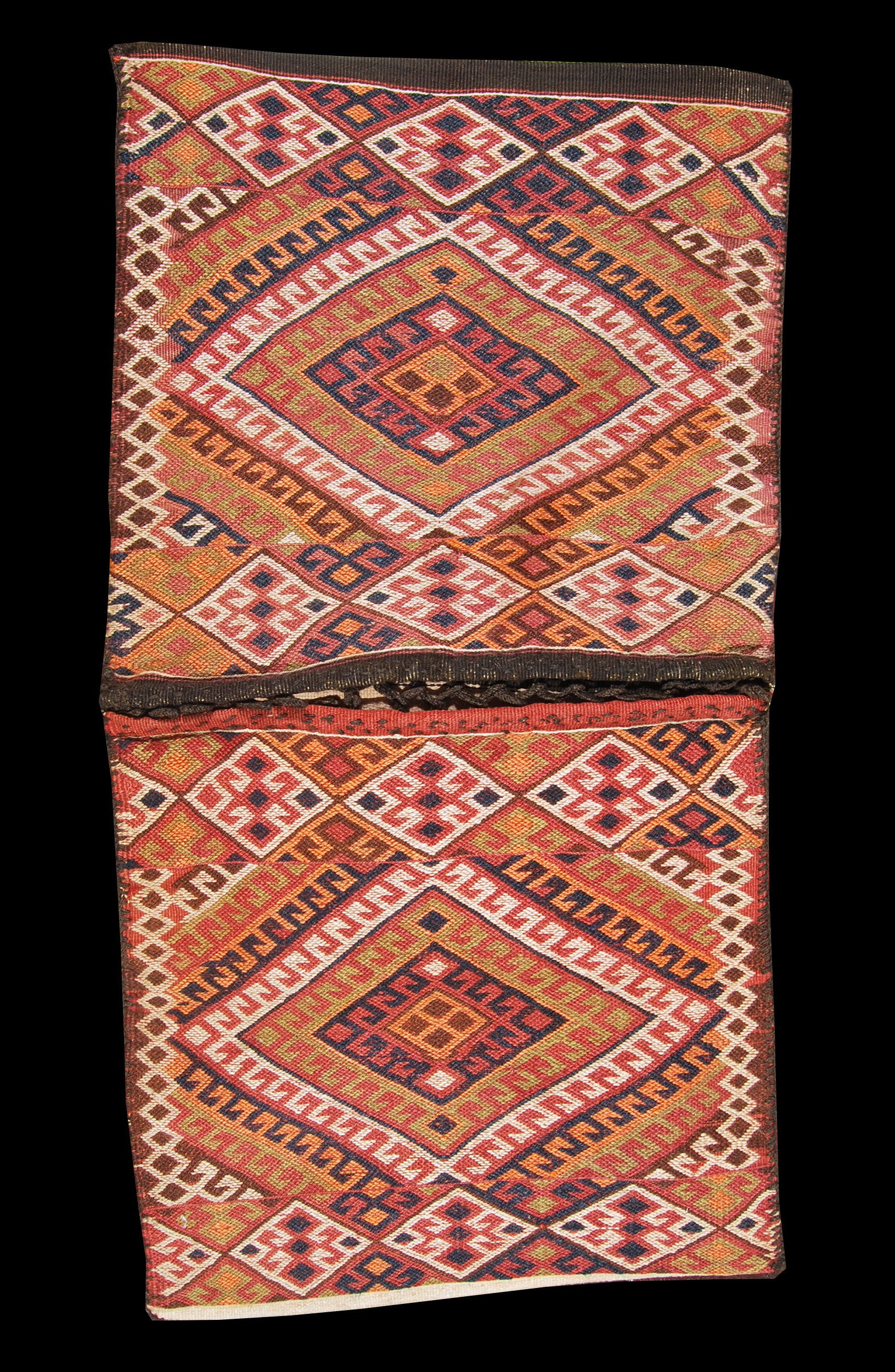 Oryginalny ręcznie tkany kilim/dywan z certyfikatem autentyczności 103x52cm GALLERIAFARAH1970