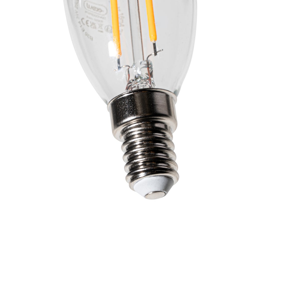 Ampoule LED E14 à intensité variable B35 transparente 3W 250 lm 2200K - 2