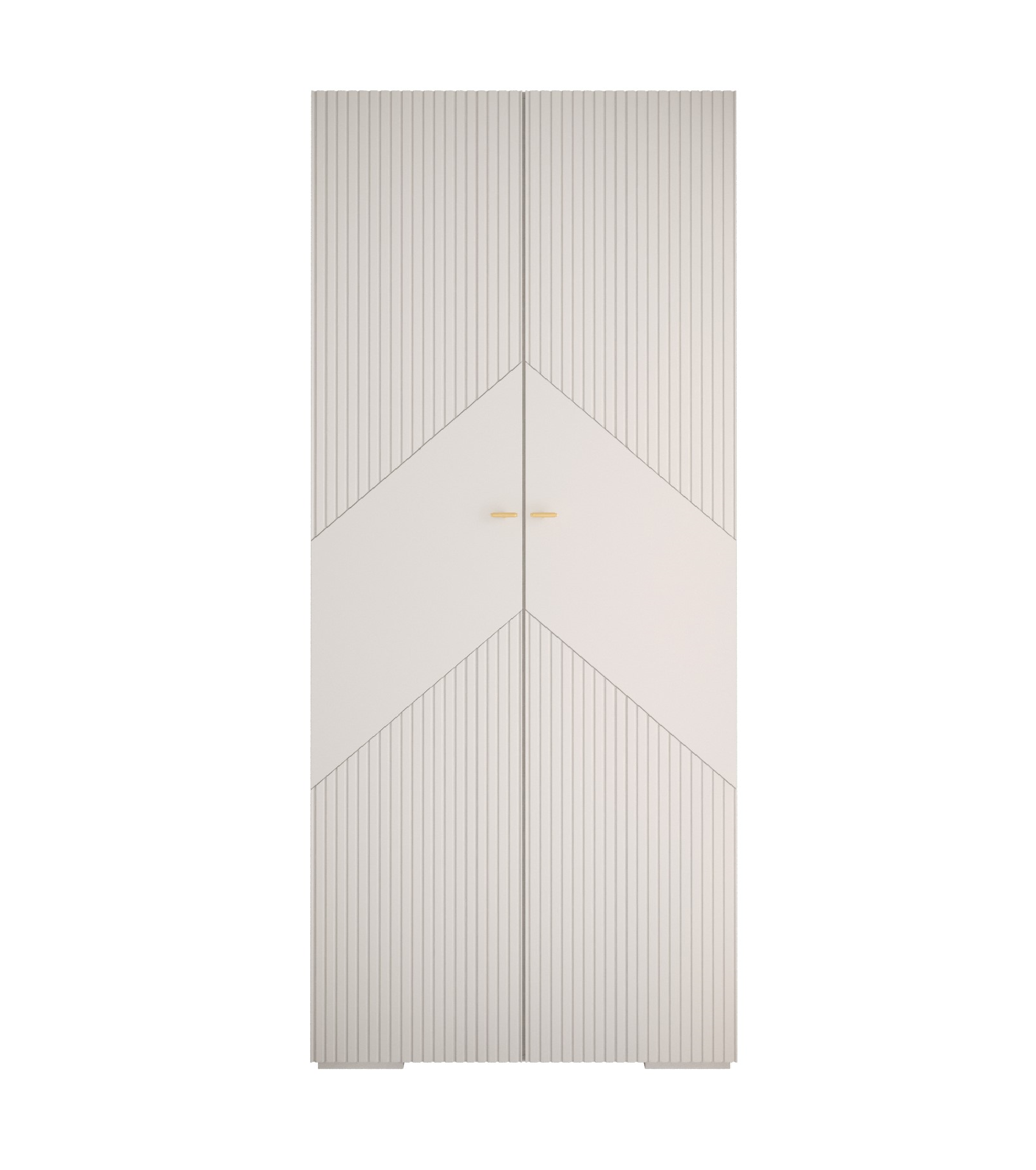 Szafa uchylna otwierana wysoka MANHATTAN RYFEL 2 100 x 40 x 236,7 cm biały + u. złoty Abiks Meble