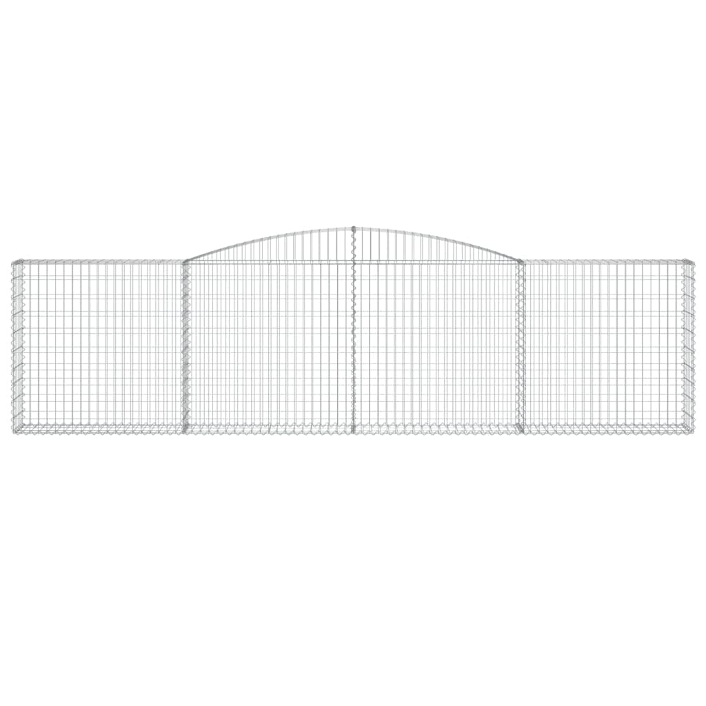 Maison Exclusive - Cesti Gabbioni ad Arco 3 pz 400x30x100/120 cm Ferro Zincato - 4