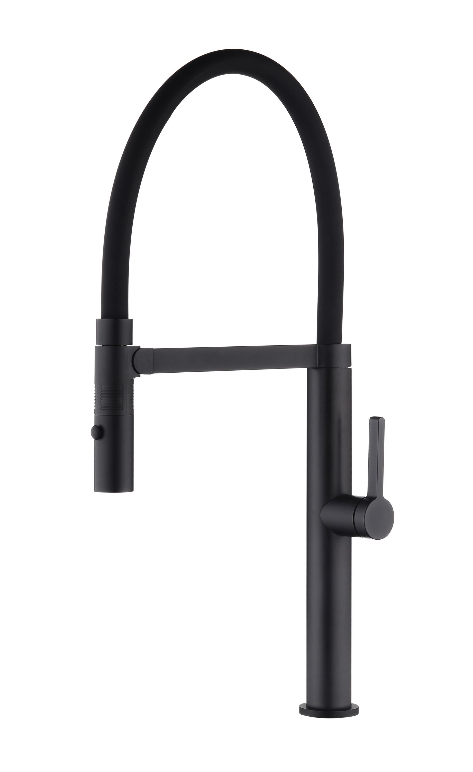 Bateria kuchenna z magnesem do wyciąganej słuchawki prysznicowej z 2 funkcjami maier look czarny mat