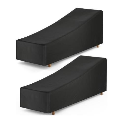 Housse De Protection Pour Transat De Jardin Aipwerer - 210x80x45/75 Cm, 600D Imperméable, Coupe-Vent, Sangles De Fixation