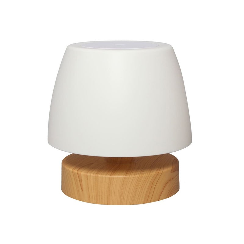 Lampa stołowa LED Lil 3W ładowana przez USB z drewnianą podstawą H16cm