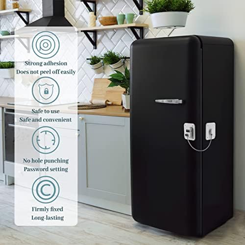 MOLZINY 2 Pièces Français Serrure De Réfrigérateur Bloque