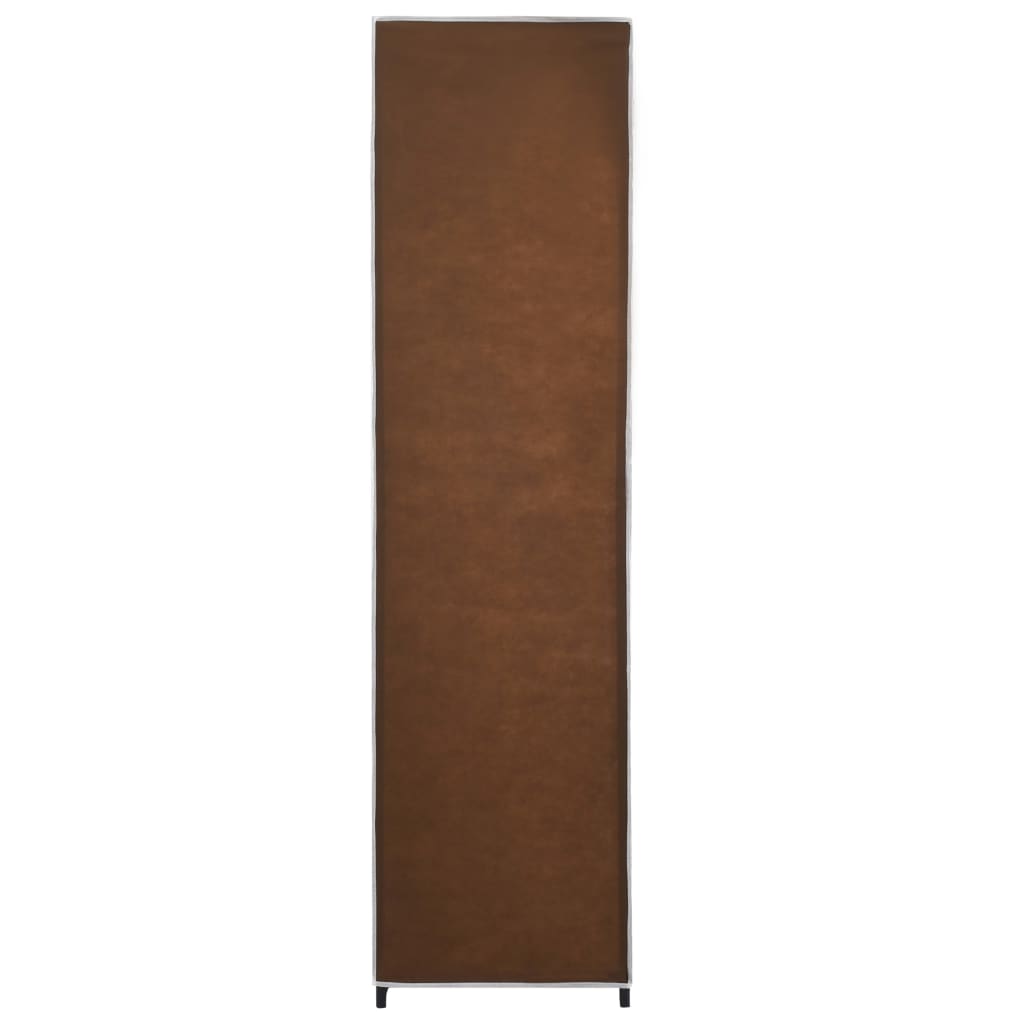 Armário com 4 compartimentos castanhos 175x45x170 cm - COMFORTXL - 6
