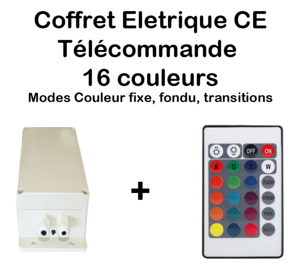 Lame d'eau Cascade en acrylique 120cm / Avec Leds intégrées / Bluetooth / Wifi / Télécommande Piscine et fontaine bassins - 6
