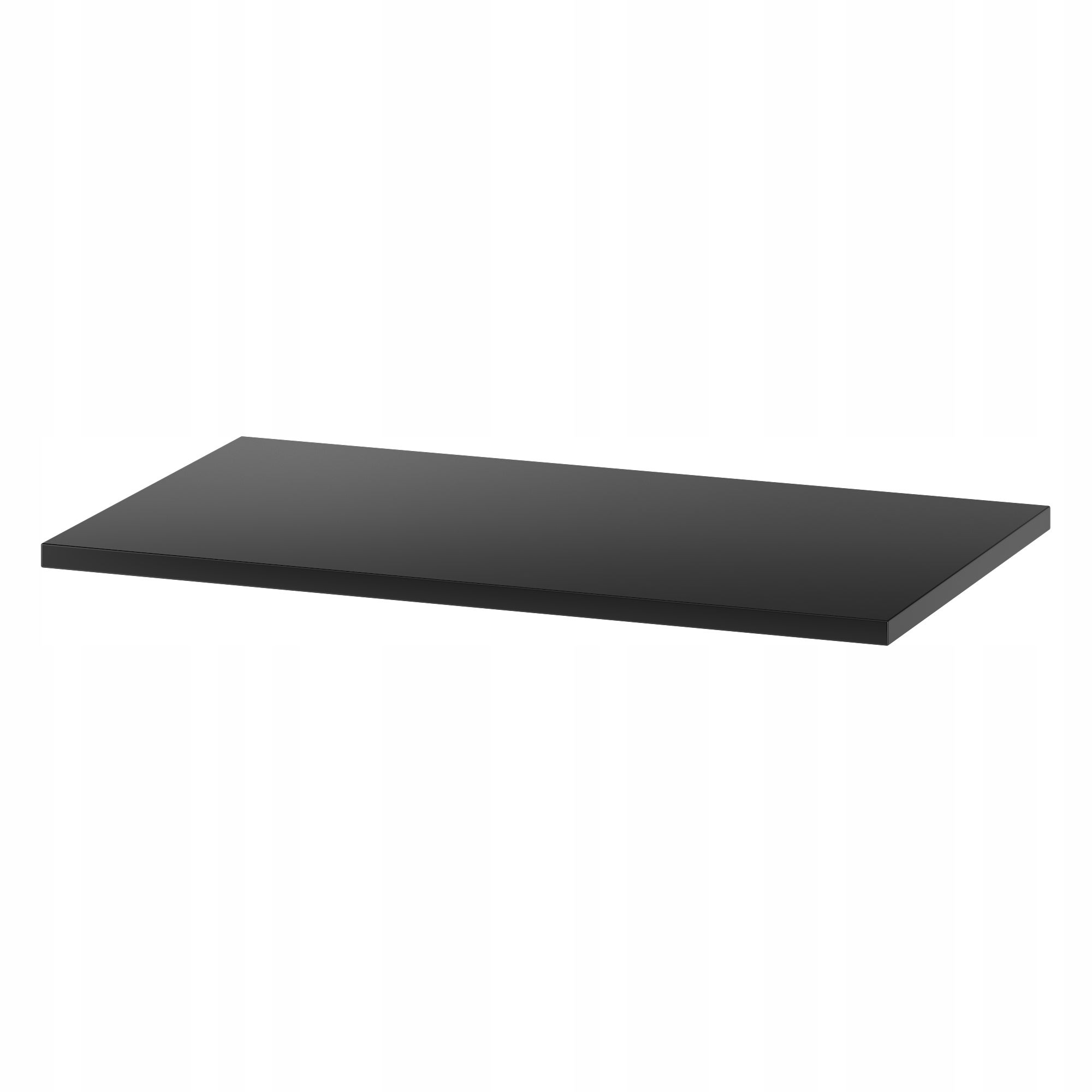 Szafka łazienkowa STELLA 80 cm orzech z czarnym blatem wisząca ryflowana - 7