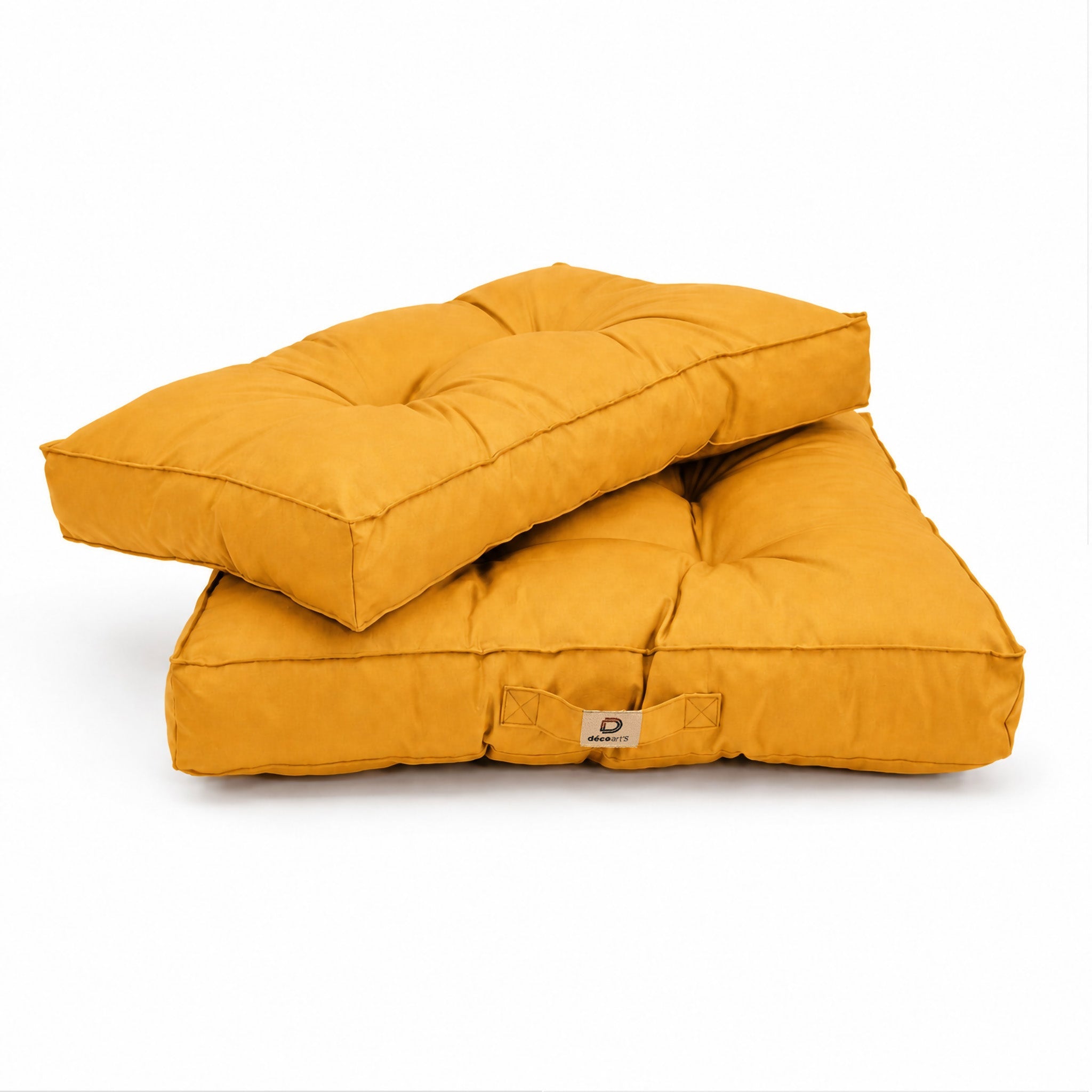 Coussins pour salon de jardin capitonné 60x60cm jaune - 3
