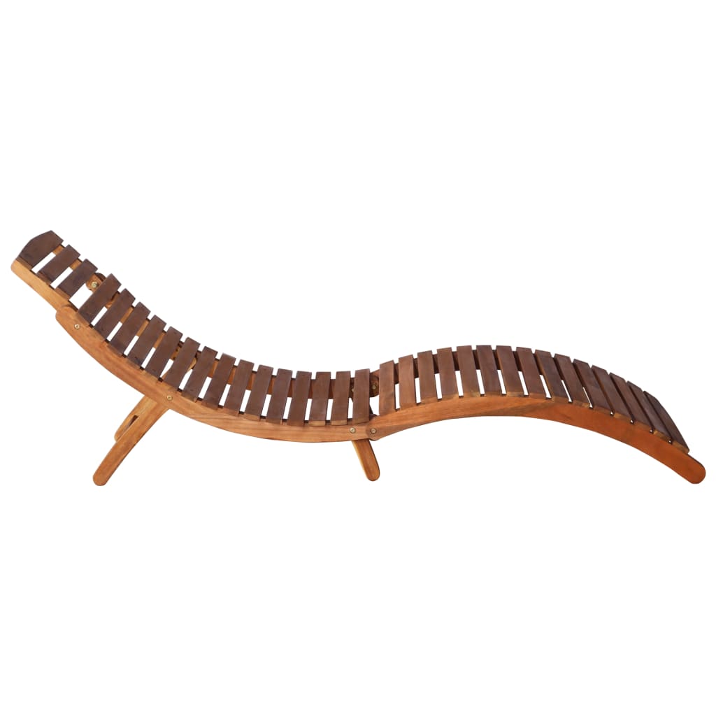 Lot de 2 transats chaise longue bain de soleil lit de jardin terrasse meuble d'extérieur avec table et coussins acacia s - 3