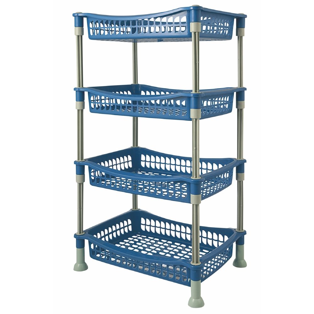 CESTINO RETTANGOLARE FORATO 34 X 24 X 10 CM BIANCO 2275M/BI