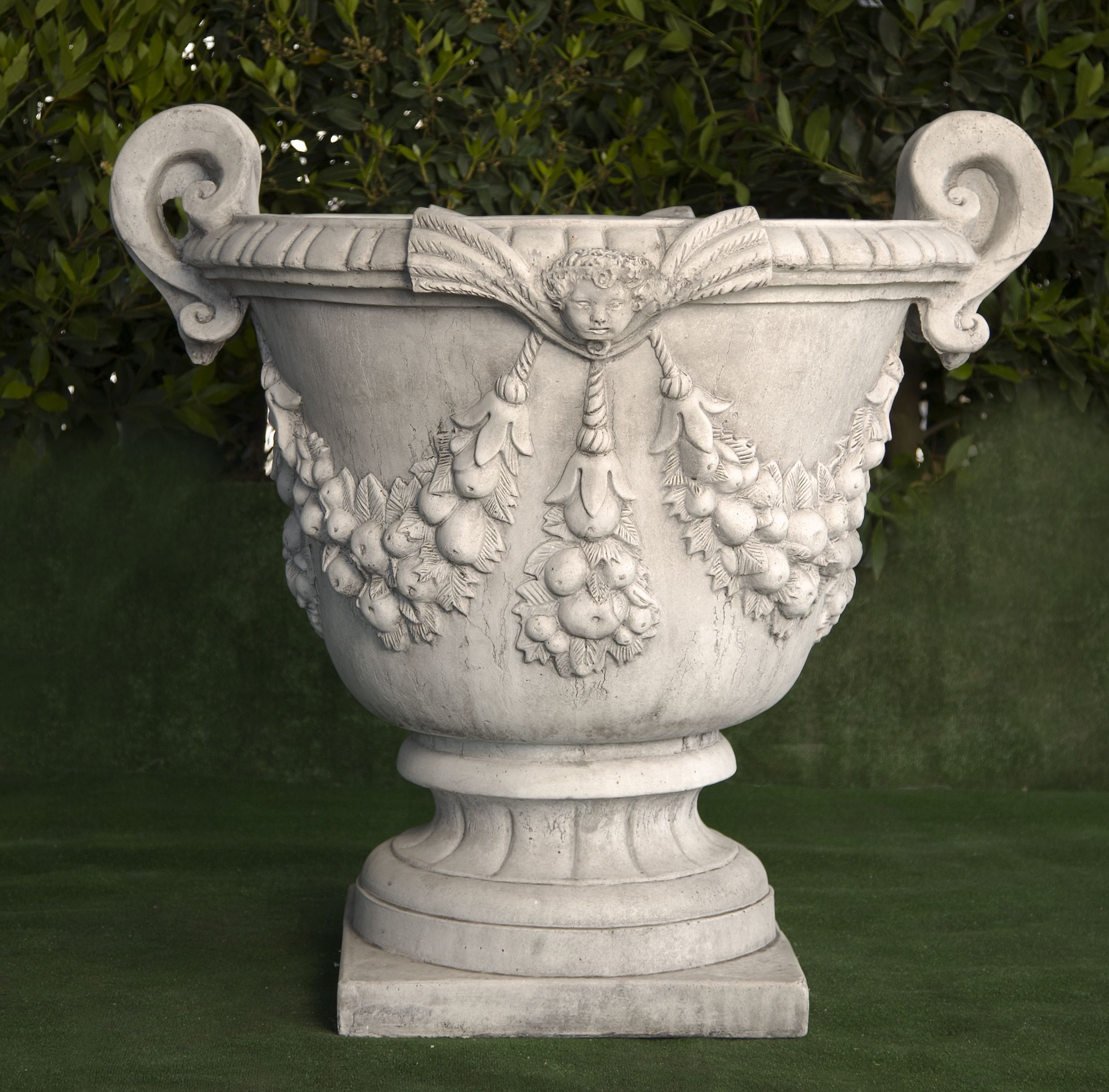 Jardinière classique en Béton Pierre Santander 80x100x93cm. - 2