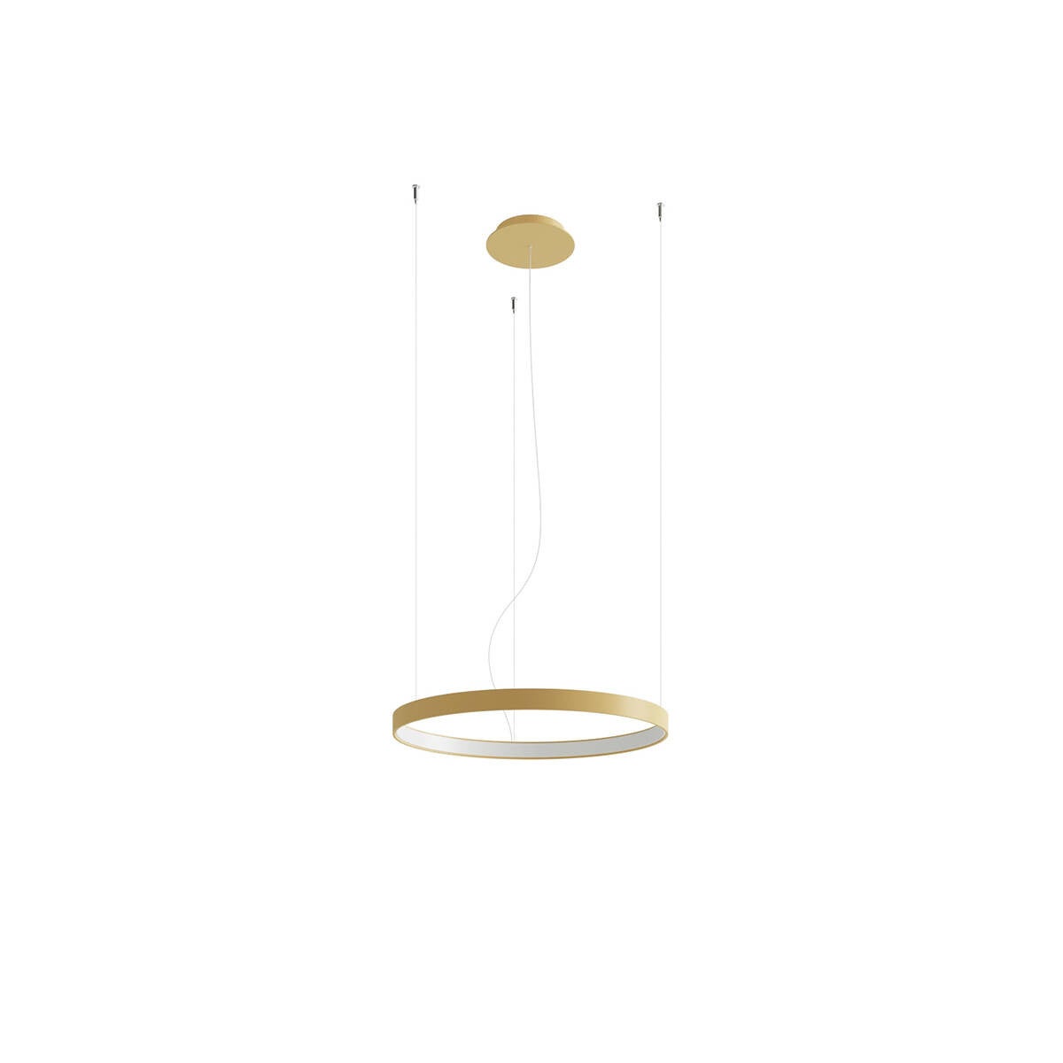 Lampa wisząca RIO LED 23W Neutralna biel 2778lm złota wym: 150 x 55 x 55 cm Thoro Lighting