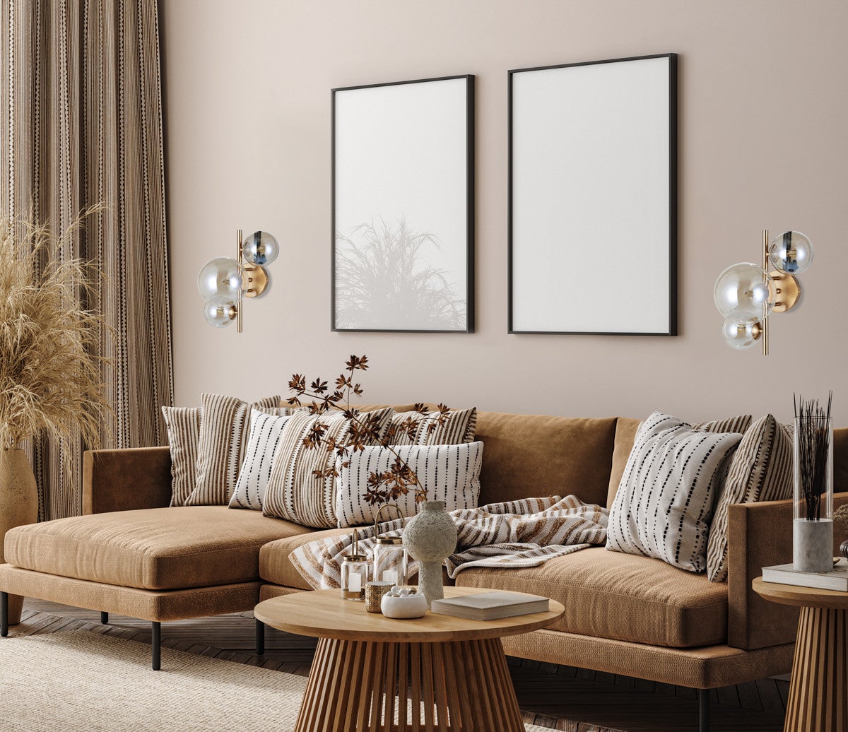 Italux Canello Lampada da parete moderna a 3 luci, G9 - 3