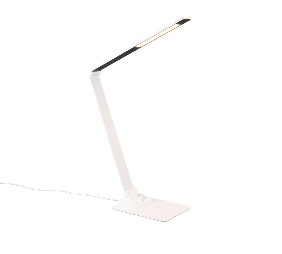 Lampa na biurko biała czarna nowoczesna LED 6W Travis Trio