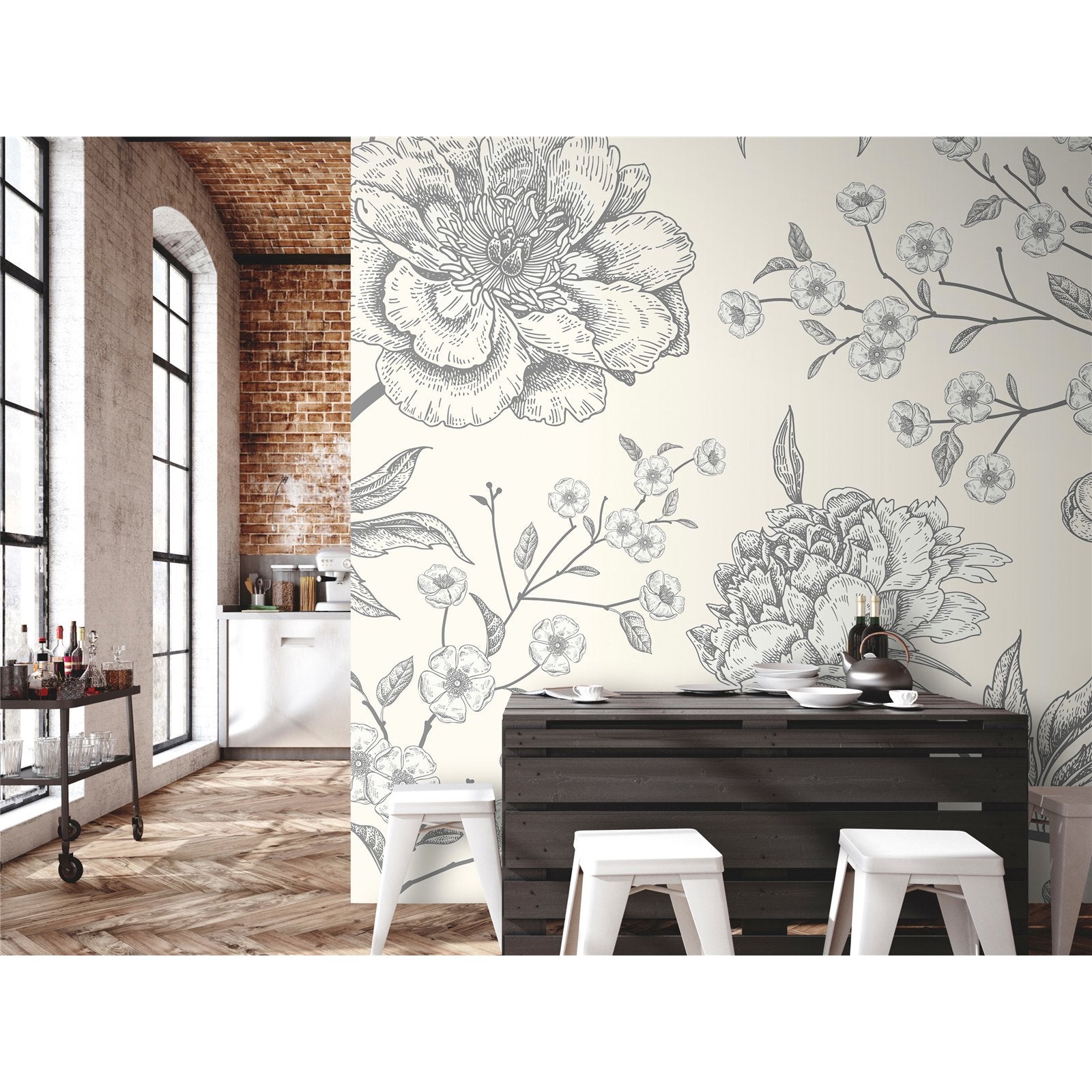 Tapisserie design Royal Garden - Elegant Ornaments With Lions and