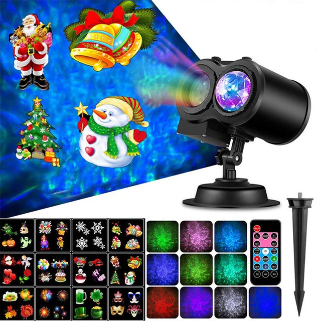 éclairage Animé Jardin Projecteur LED Noël Extérieur JJA - 6
