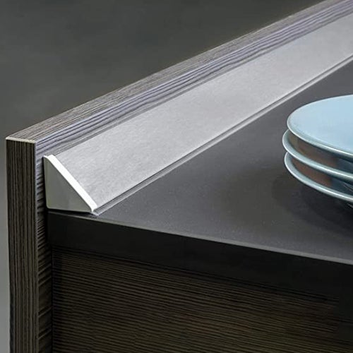 SET ALZATINA TRIANGOLARE IN ACCIAIO INOX PER CUCINA COMPLETA DI ACCESSORI LUNGHEZZA 2 METRI - 4