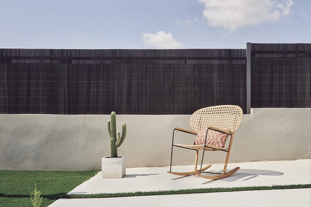 Canisse d'osier semi-synthétique - Anthracite - 1x3m - 3