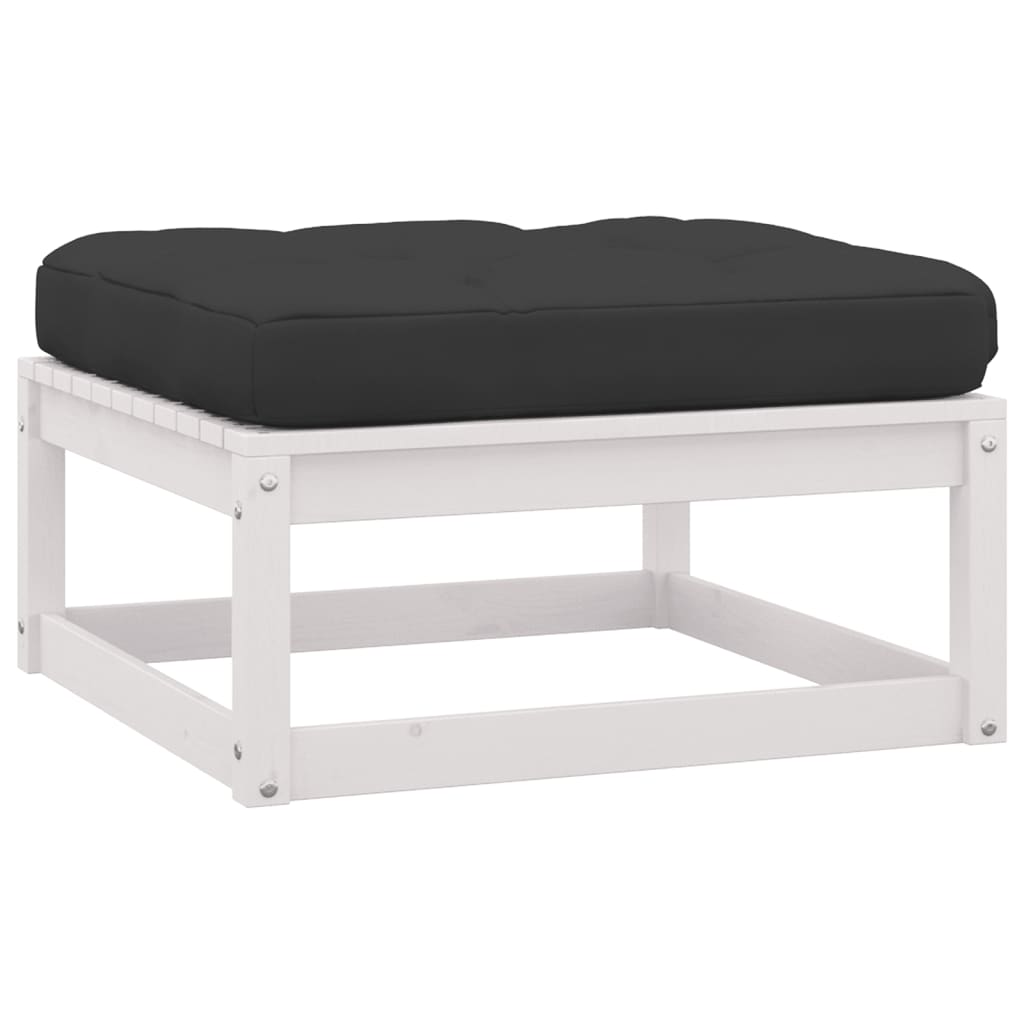 Maison Exclusive - Salon de jardin 3 pcs avec coussins Bois de pin massif - 6